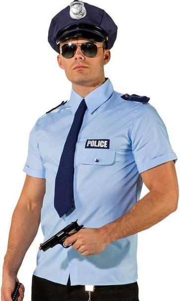 Orlob Camicia da uomo della polizia con cravatta