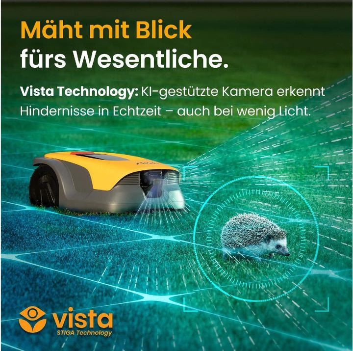 Produktbild Stiga Autonomer Mähroboter A10v inkl. Akku (600 m²)