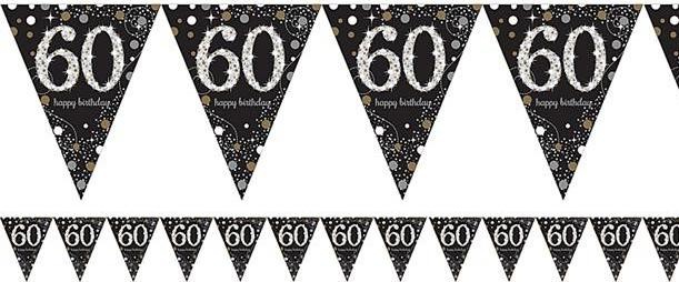 Produktbild Amscan Girlande 60 Jahre "Froher Geburtstag"