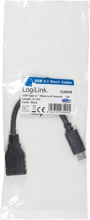 Actual product image LogiLink CU0098 (0.15 m, USB 3.1, 36 W)