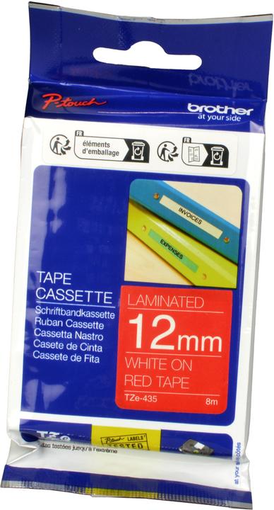 Actual product image Brother Tze-435 (1.20 cm, Red)