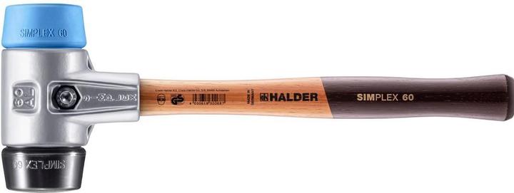 Actual product image Halder SIMPLEX soft-face mallet, TPE-soft / rubber composition with aluminium housing and high-quality