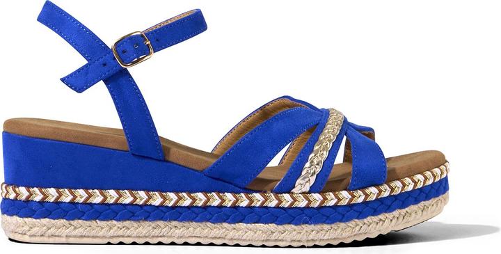 Actual product image Joe Browns Platform Espadrille Cross Over Sandals (42)