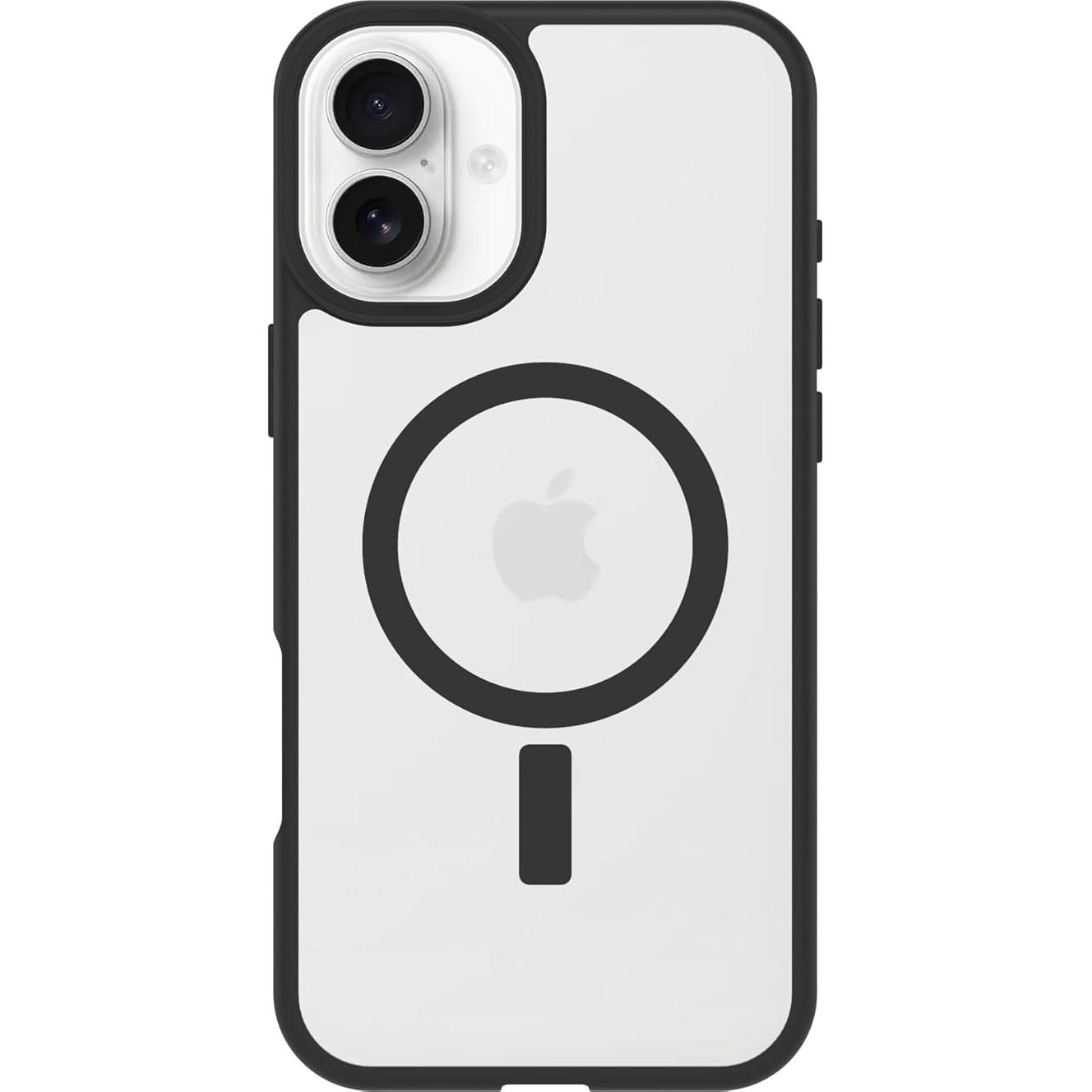 Thumbnail - OtterBox React mit MagSafe (Apple iPhone 16 Plus), Smartphone Hülle, Transparent, Schwarz