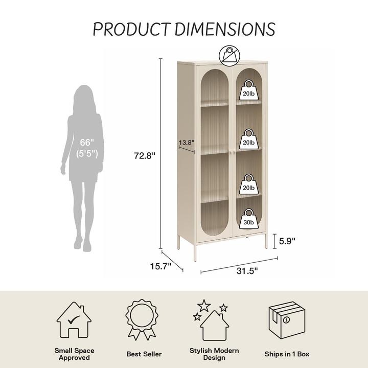 Image du produit Dorel Home Luna (80 x 40 x 186 cm)
