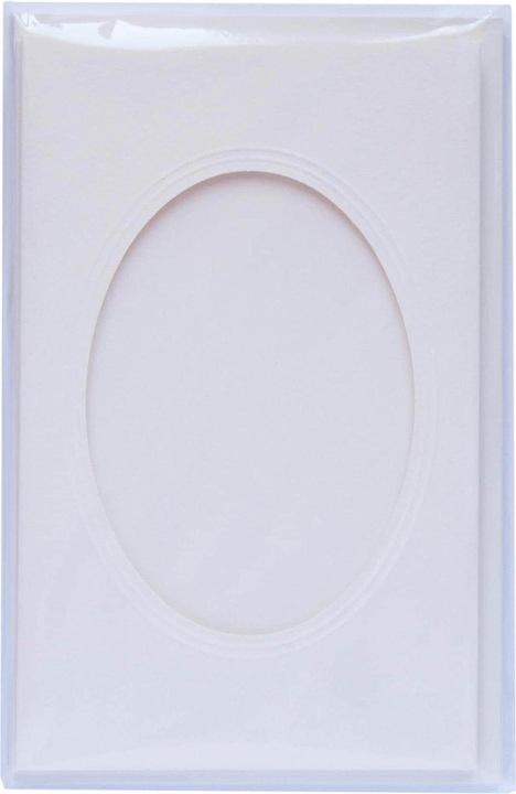Produktbild Folia Passepartouts-Karten 220g/m2 oval (3 Stk.)