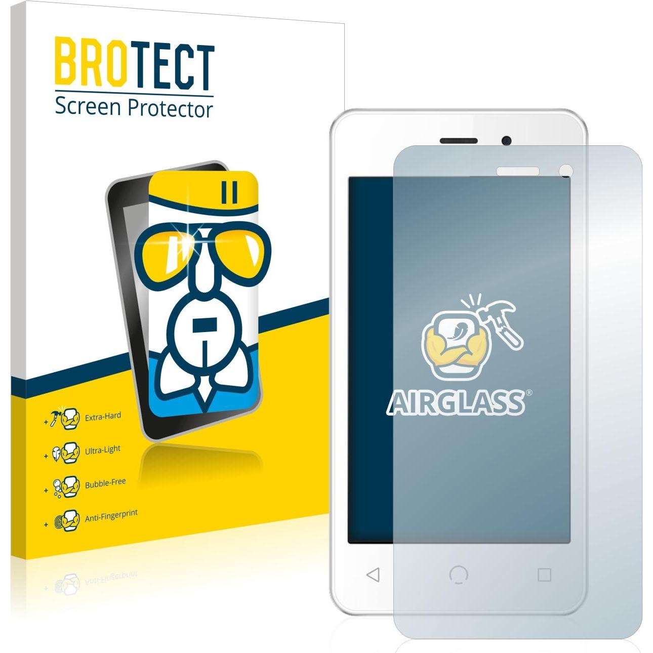 BROTECT AirGlass Panzerglasfolie (1 Stück, NUU A1), Smartphone Schutzfolie, Transparent