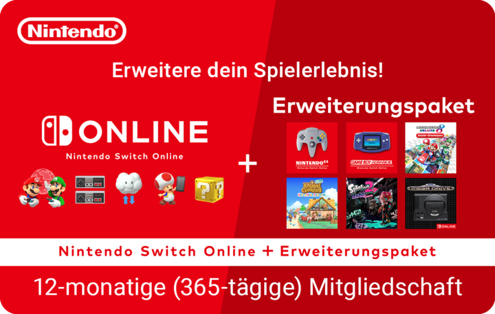 Produktbild Nintendo Switch Online 12 months plus Expansion Pack (Individual) Digital Code (12 Monate)