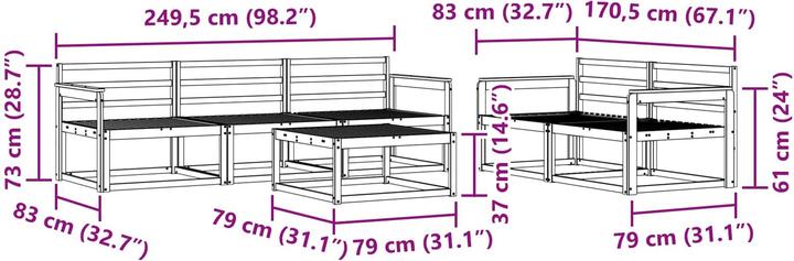 Produktbild vidaXL Outdoor-Sofagarnitur