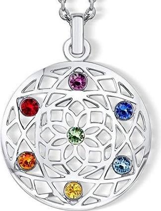 Image du produit Crystalp Élégant collier avec des cristaux Chakra Flower 30091.MLT. G