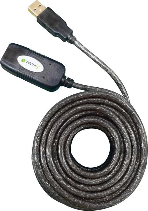Image du produit Techly USB 2.0 extension active, Hi-Speed (10 m, USB 2.0)