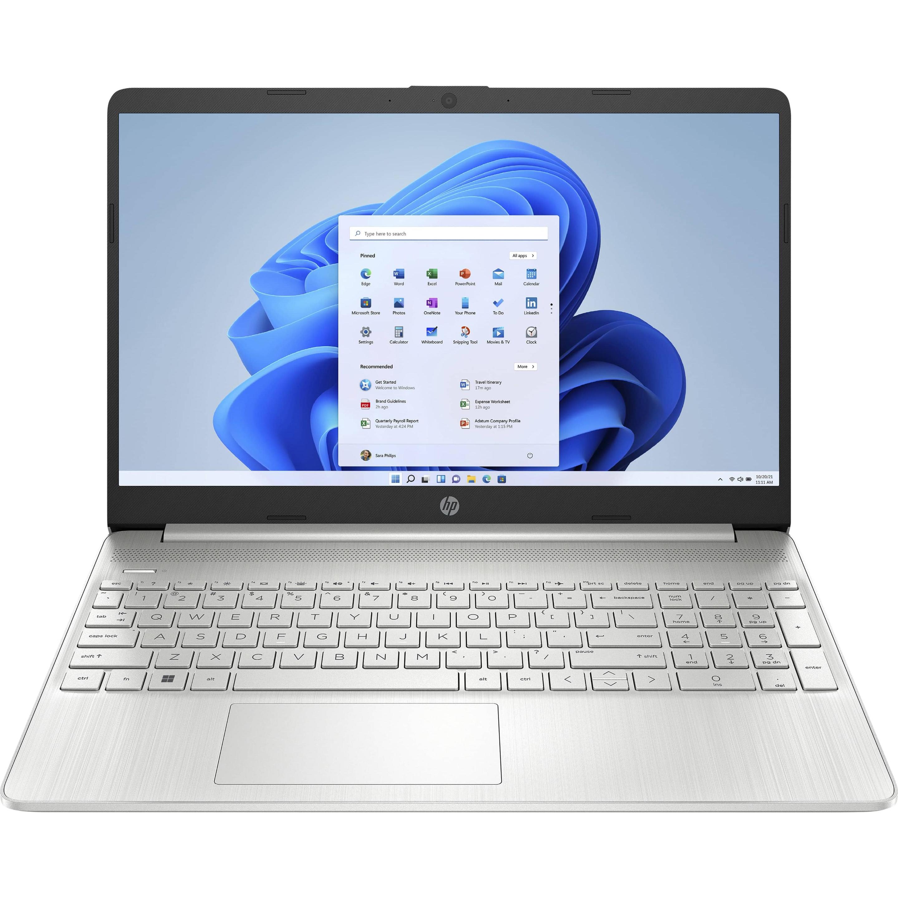 HP 15s-fq5606ng (15.60", Intel Core i5-1235U, 16 GB, 512 GB, DE), Notebook, Silber