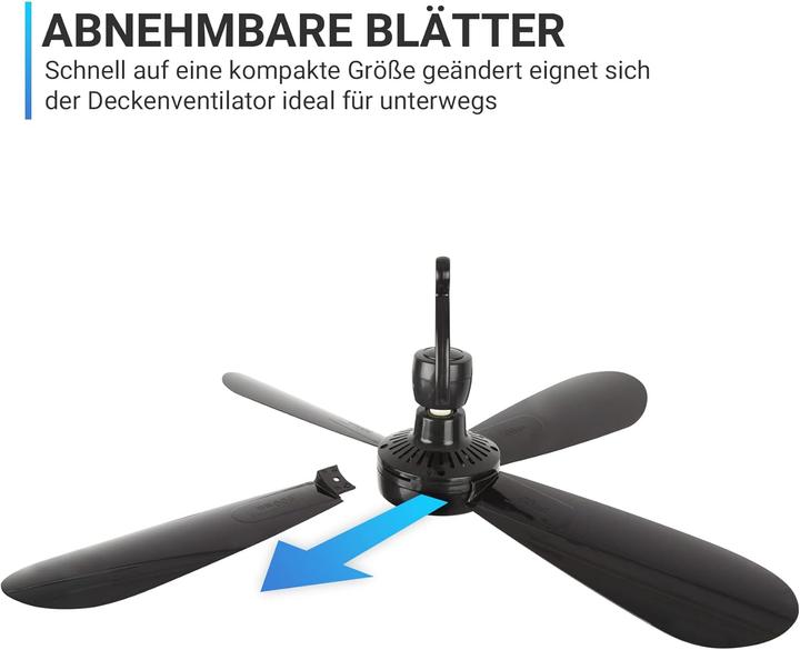 Produktbild Bestlivings Mobiler Deckenventilator (25 dB)