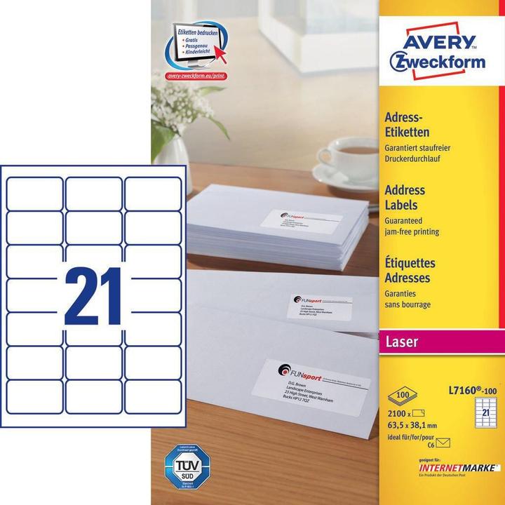 Productafbeelding Avery Adresetiketten ultragrip