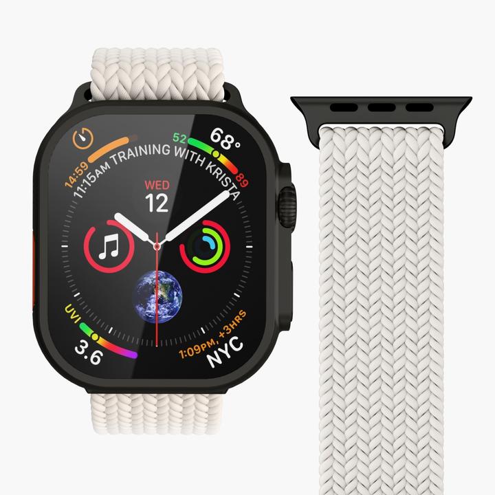Produktbild Vonmählen Woven Loop 42 | 44 | 45 | 49mm One Size - Cream Black (Nylon, Apple Watch)