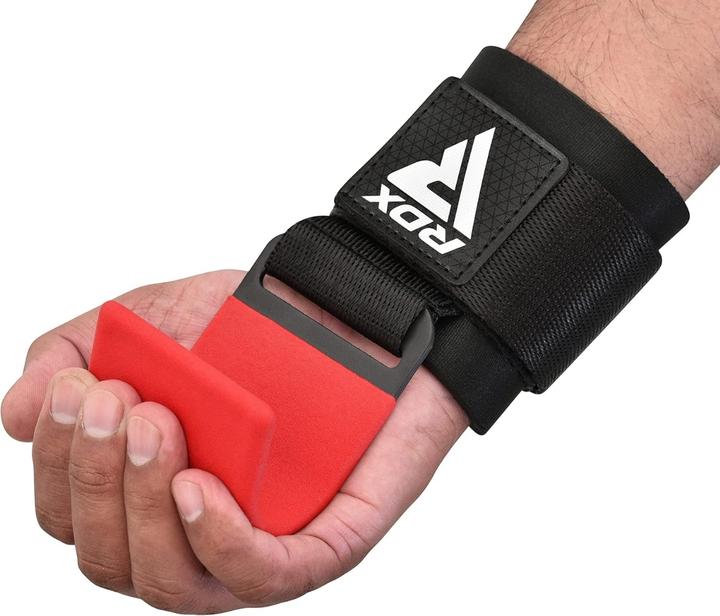 Actual product image Rdx Gym Hook Strap Red Plus (One size)