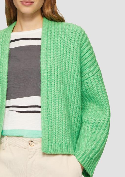 Produktbild s.Oliver Strickjacke Strickjacke mit weiten Ärmeln im Relaxed Fit (44)