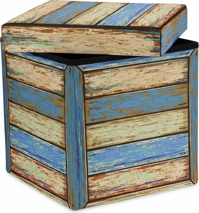 Actual product image Relaxdays Storage pouffe