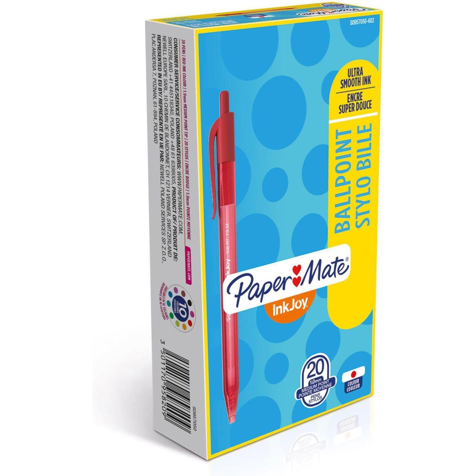 Paper Mate, Schreibstifte, Inkjoy 100 RT (Rot, 20 x)