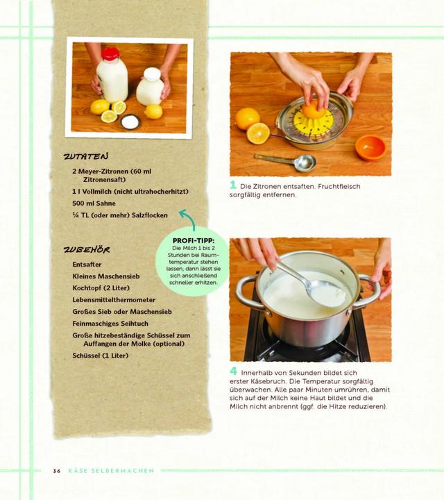 Produktbild Käse selbermachen in nur 1 Stunde (Deutsch, Claudia Lucero, 2015)