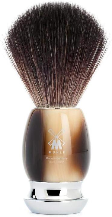 Immagine prodotto Mühle Set da barba, 4 pezzi con ciotola, pennello da barba con fibra nera, rasoio di sicurezza