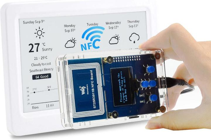 Image du produit WaveShare Écran e-Ink / e-Papier 7.5inch passif alimenté par NFC