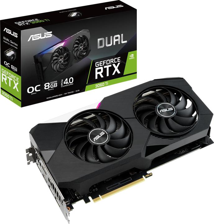 Produktbild ASUS GeForce DUAL RTX 3060 Ti O8G (8 GB)