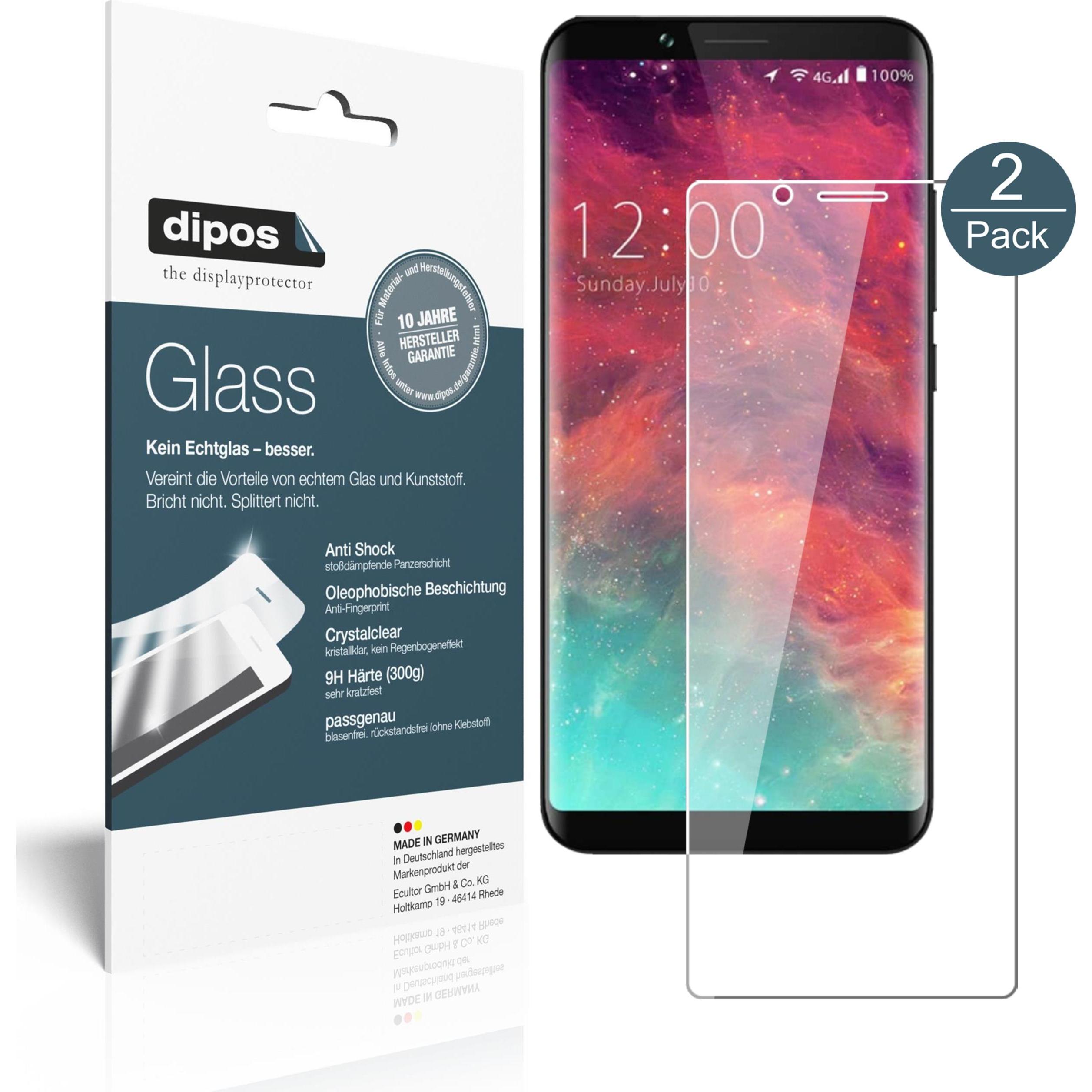 Dipos Displayschutz Anti-Shock (1 Stück, Umidigi S2), Smartphone Schutzfolie, Transparent