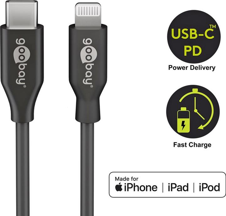 Produktbild Goobay USB C – Lightning (1 m, USB 2.0)