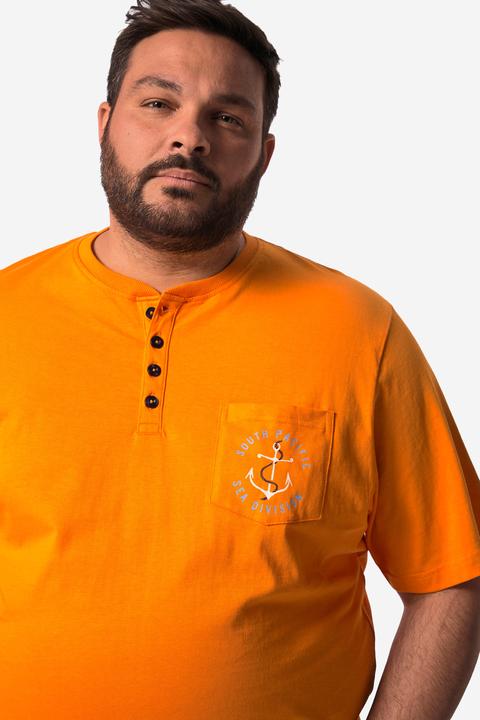 Actual product image Boston Park Henley, Halbarm, Bauchfit, Tasche mit Druck, bis Gr. 84/86 (42, 44)