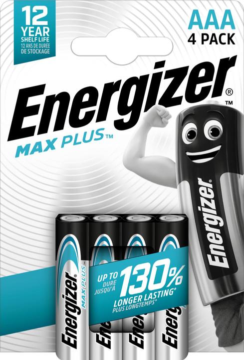 Energizer Max Plus (4 pcs, AAA, 1300 mAh)