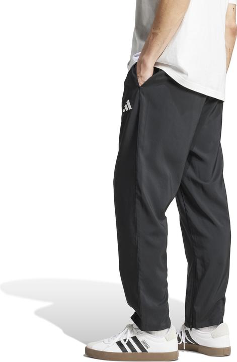 Produktbild adidas Stanford-Hose für Erwachsene, mit kleinem Logo, offener Saum, Grösse XL, Schwarz/Weiss (XL)