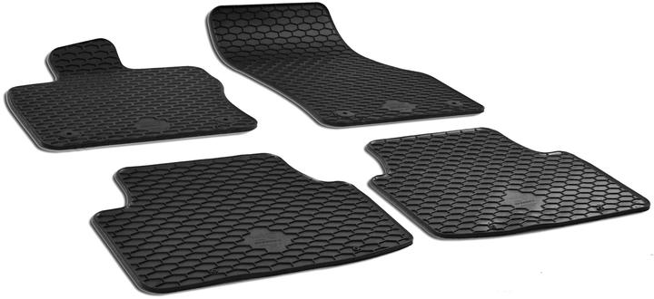 Walser Rubber mats for VW Golf Sportsvan BJ 2014 - today (2 front mats + 2 rear mats)