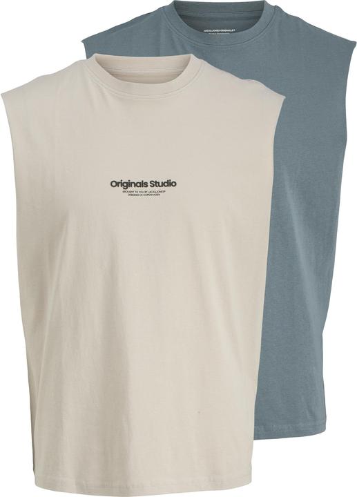 Actual product image Jack & Jones 2er-pack Gedruckt Rundhalsausschnitt Tanktop Tanktop (XL)