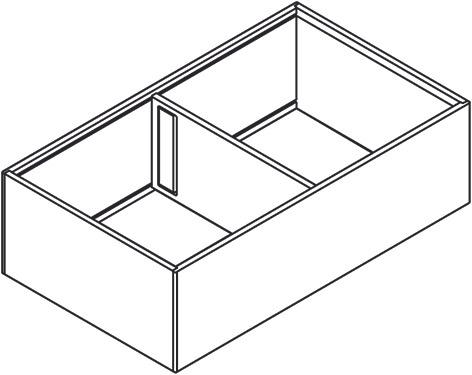 Actual product image Blum Frame for LEGRABOX AMBIA-LINE 218 for front drawer