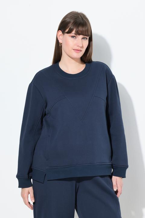 Immagine prodotto Ulla Popken Sweatshirt, Patchlook, Rundhals, Langarm (46, 48)