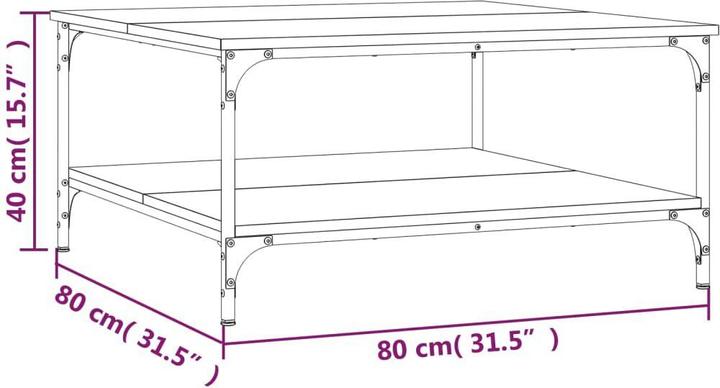 Image du produit vidaXL Couchtisch (80 x 80 x 40 cm)