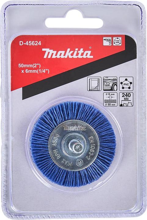 Produktbild Makita Zubehör D-45624 Rundbürste 6 x 50 mm Nylon K240 (240)