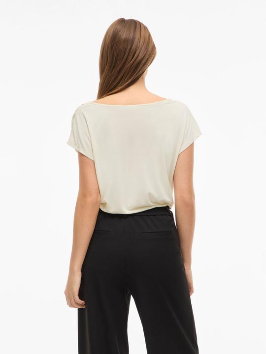 Produktbild Vila VIMODALA Wasserfall-Ausschnitt Oberteil mit angeschnittenen Ärmeln (L)