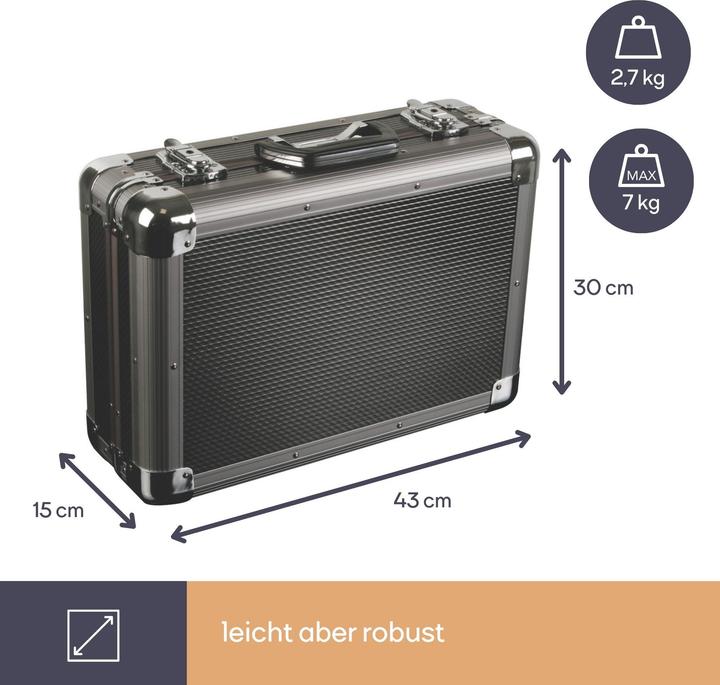 Actual product image Perel Tool box with rounded aluminum corners (1 Piece)