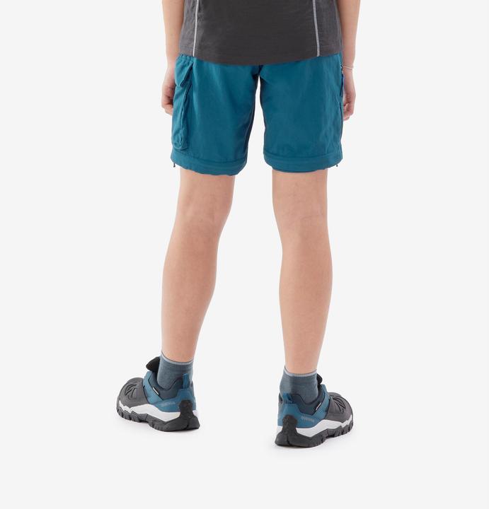 Image du produit Quechua Pantalon modulable de randonnée enfant 7-15 ans, MH500 bleu (134)