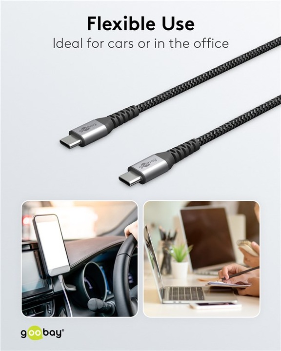 Image du produit Goobay USB C – USB C (1 m, USB 2.0)