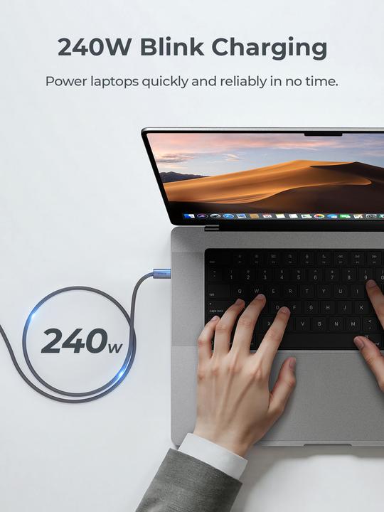 Image du produit Aukey USB-C to C Cable (1.80 m, USB 2.0, 240 W)