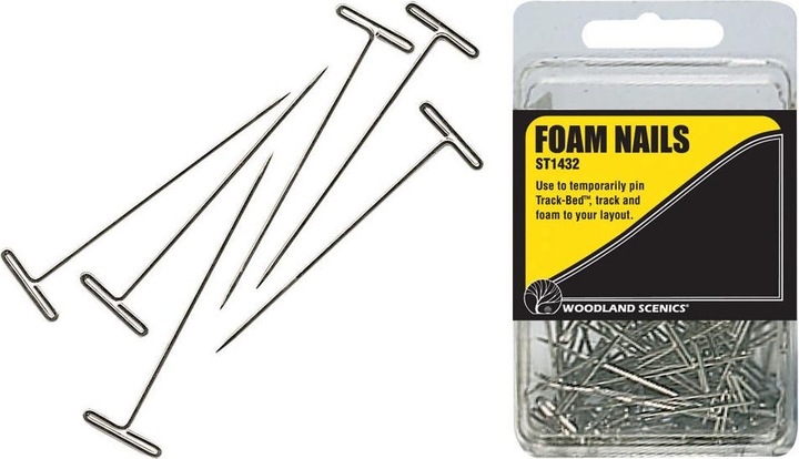 Image du produit Bachmann Trains Aiguilles de fixation en polystyrène 75 pcs. 5cm