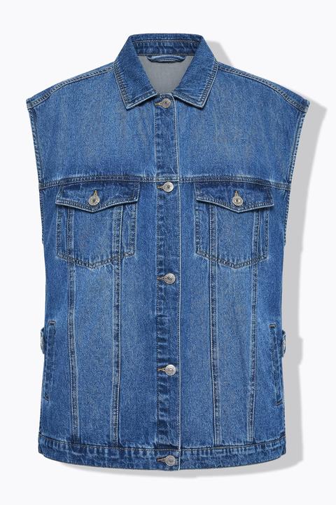 Produktbild Studio Untold Jeansweste, oversized, offene Seitennähte (58, 60)