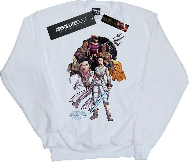 Actual product image Star Wars Mens The Rise Of Skywalker Resistance Illustration Sweatshirt (3XL)
