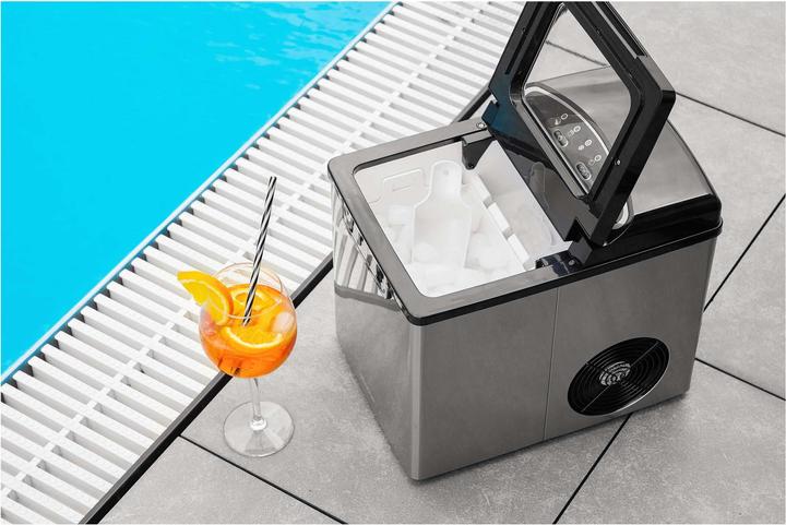 Actual product image Sencor SIM 3500SS ice cube maker Portable ice cube maker /24h Black, Silver
