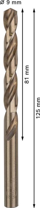 Actual product image Bosch Professional Zubehör PRO Stainless Steel HSS-Co twist drill, 9 x 81 x 125 mm (9 mm)