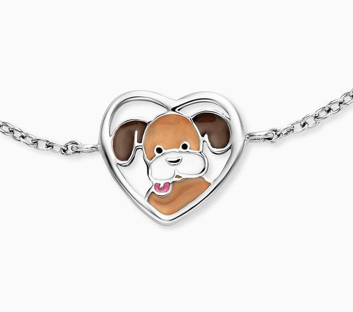 Produktbild Herzengel Armband Hund (12 cm, 925er Silber, Emaille)