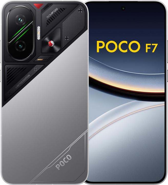 Actual product image Xiaomi Poco F7 (512 GB, Silver, 6.83", Dual SIM, 5G)